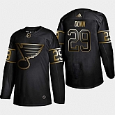 Blues 29 Vince Dunn Black Gold Adidas Jersey,baseball caps,new era cap wholesale,wholesale hats
